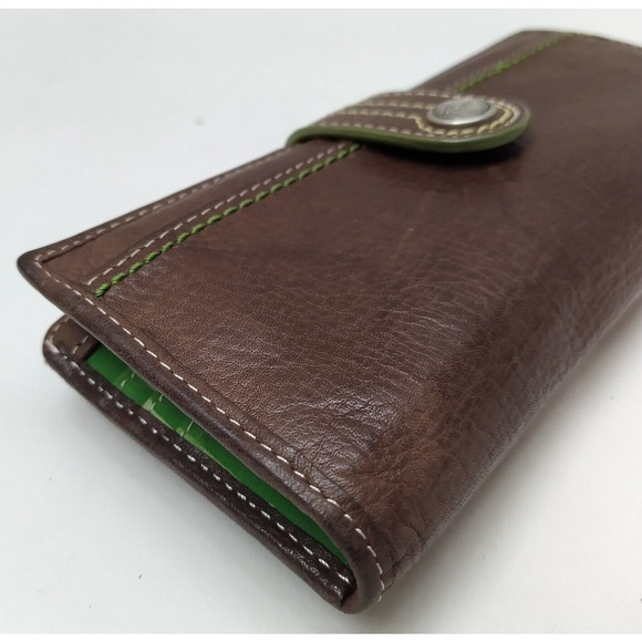 Fossil Brown Leather Credit Card ID Window Bifold Wallet - Picture 8 of 16